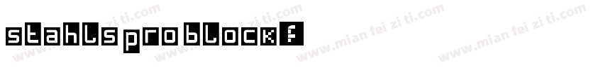 stahls pro block字体转换